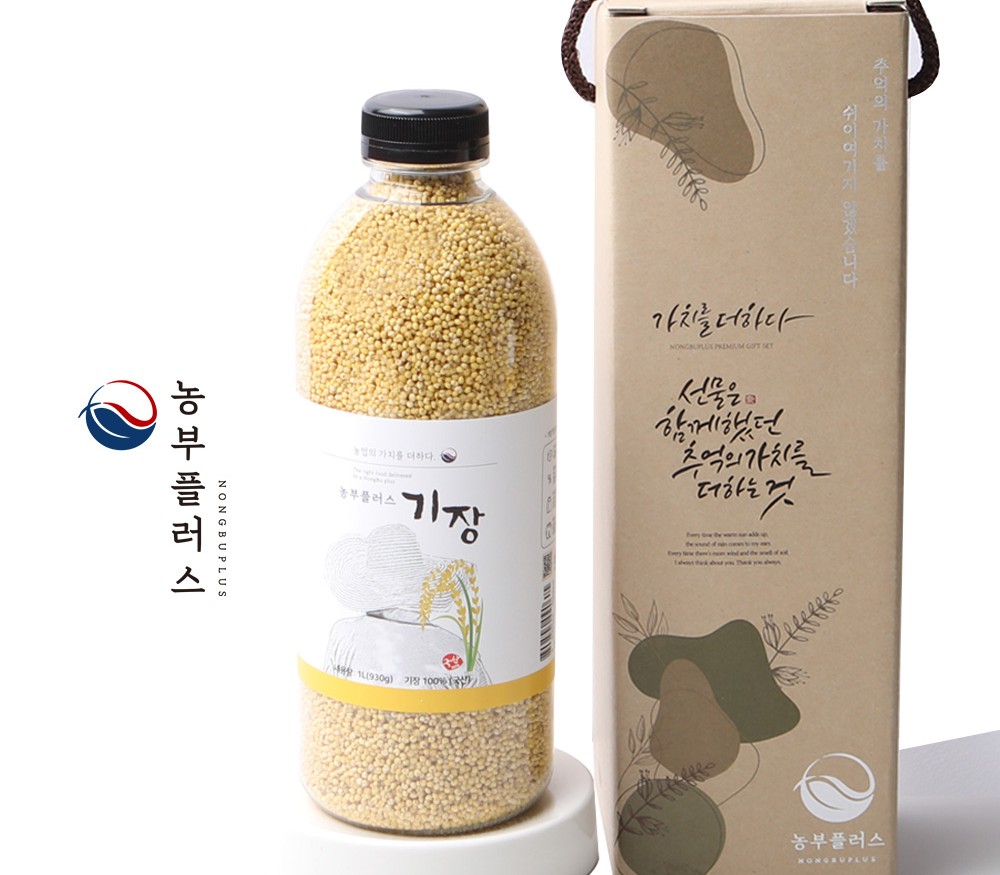 국산 기장쌀 930g 1병선물세트 | 농부플러스 | 꽃피는아침마을